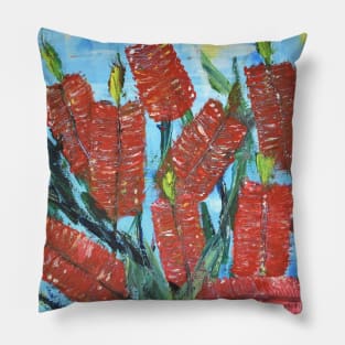 Rustic Flora Series - Rustic Bottle Brush Pillow