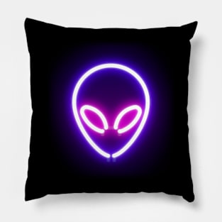 neon alien Pillow