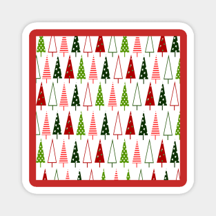 Christmas trees pattern Magnet