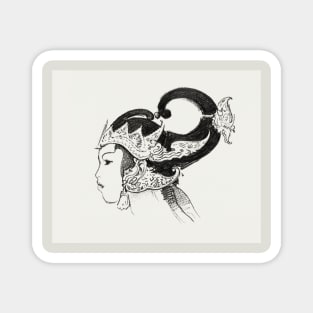 Javanese Dancer Sketch Magnet