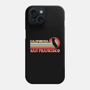 San Francisco Shirt California Sunset 70s 80s Tshirt Surfer Summer Sun Gift Idea Tourist Phone Case