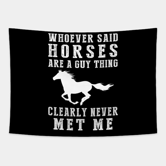 Horsing Around with Humor! Tapestry by MKGift