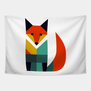 Mid Century Geo Fox Tapestry