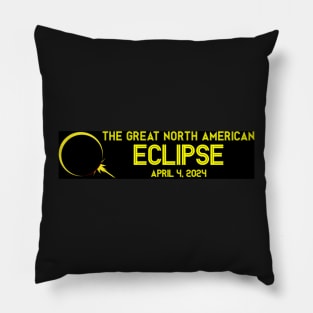 Eclipse 2024 Sticker Pillow