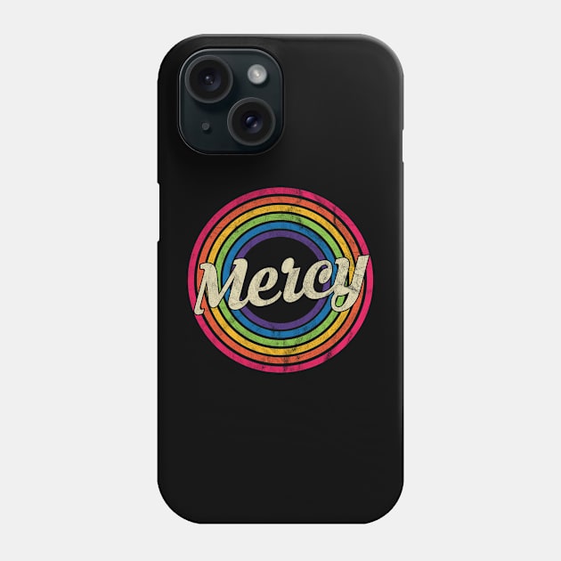 Mercy - Retro Rainbow Faded-Style Phone Case by MaydenArt