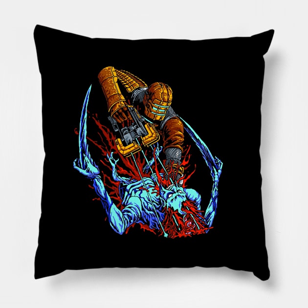 Necro Space - Stasis - Black shirt Pillow by SerhiyKrykun