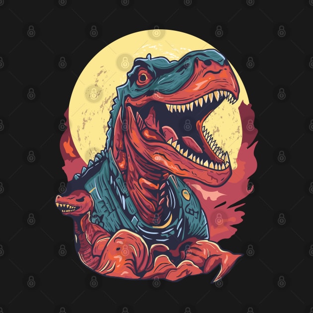 Dinosaur in Space by eijainspire