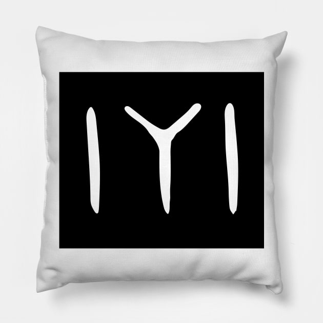 Black Kayi Tribe Flag Symbol from Dirilis/Resurrection Ertugrul Pillow by TerrificTees