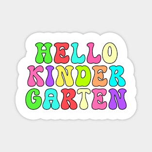 Hello Kindergarten, Colorful Tie Dye Magnet