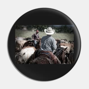 Riding herd Pin