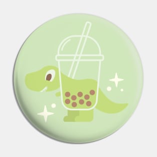 Bubble Tea Rex Pin