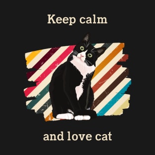 Cat t shirt - Keep calm and love cat T-Shirt