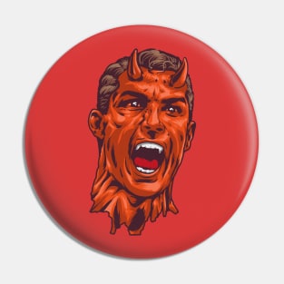 devils head scream Pin