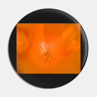 Orange Flower Pin