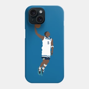 Anthony Edwards 5 Minnesota Timberwolves Dunks Phone Case