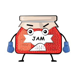 Jam Boxer - Funny Character Illustration T-Shirt