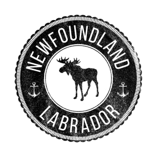 Newfoundland Moose Badge || Newfoundland and Labrador Clothing & Shirts T-Shirt