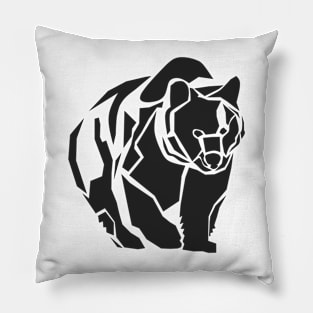 Unique bear geometric Pillow