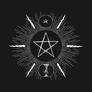 Pentagram star with serpents T-Shirt