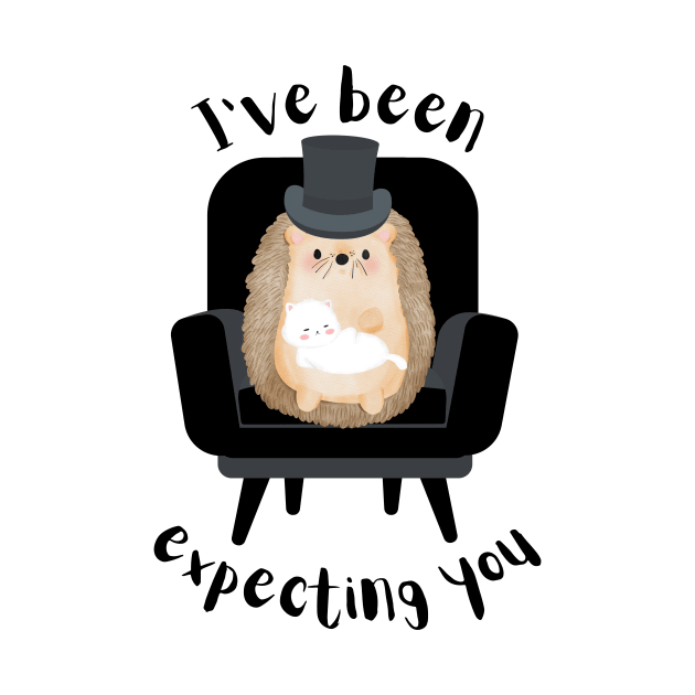 Funny villain hedgehog I've been expecting you bond design by Katebi Designs