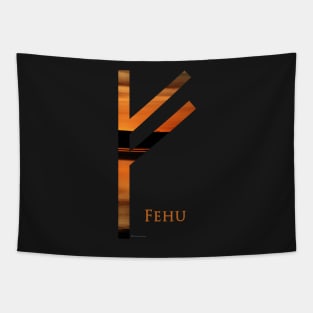 Elder Futhark - Fehu Rune Tapestry