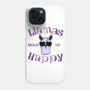 Lamas makes me happy Phone Case