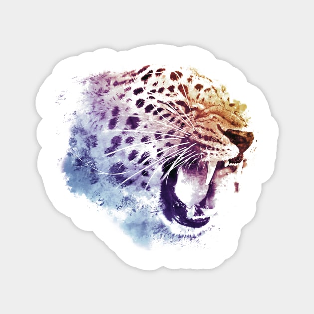 Wild Jaguar Magnet by SplatterSign