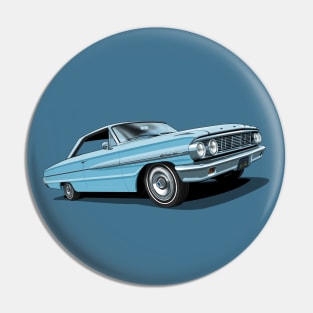 1964 Ford Galaxie 500 in skylight blue Pin