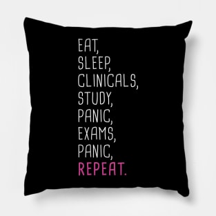 Funny Nursing Student Quote Pillow