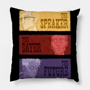 The SPEAKER, The SAYER, The FUTURE Pillow