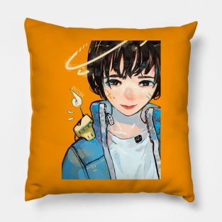 girls illustration Pillow