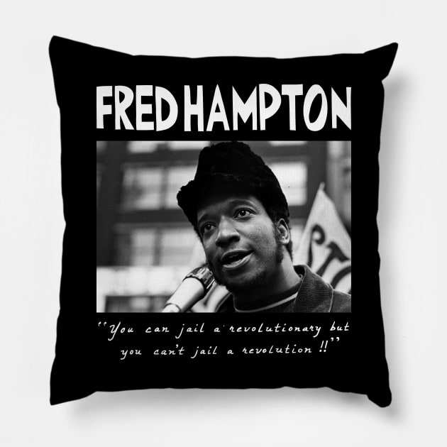 Fred Hampton Pillow by ris kingdom