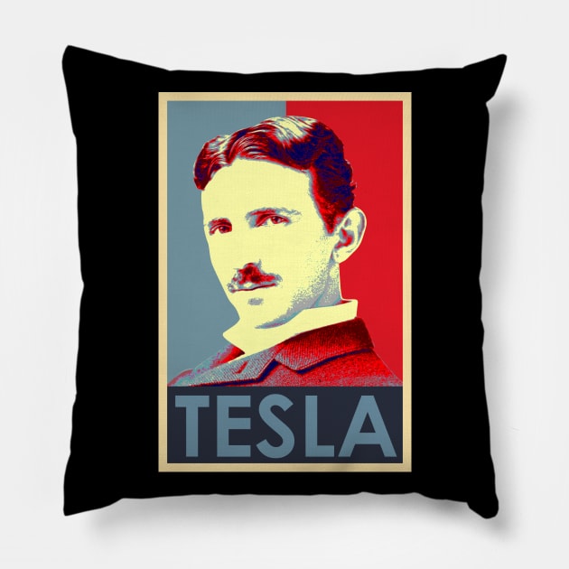 Tesla Pillow by nickbeta