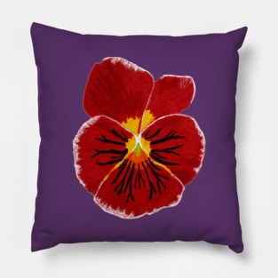 Red Flower Pillow