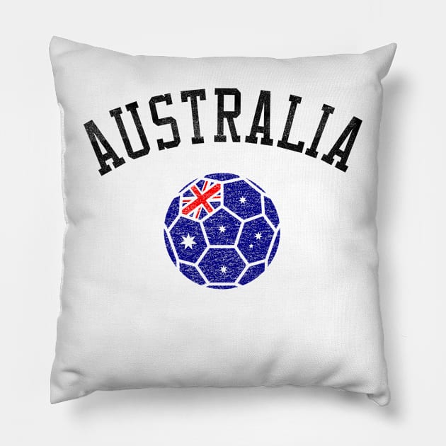 Australia Soccer Team Heritage Flag Pillow by ryanjaycruz