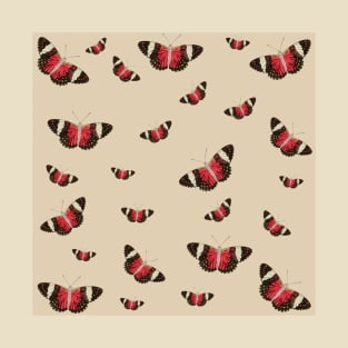 Vintage Butterfly Pattern T-Shirt