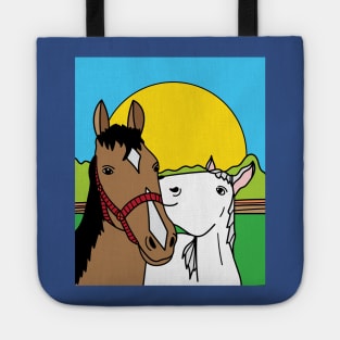 Horses Rider Pony Girl Tote