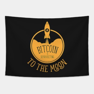 bitcoin to the moon Tapestry