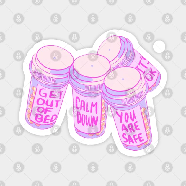 Growed Up Pills Magnet by RiverRising