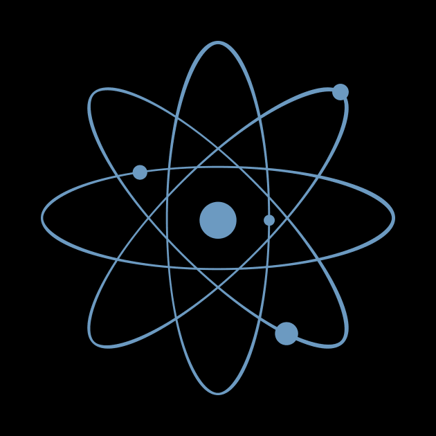 The Atom (icon symbolizes the atom in light blue) - ORENOB by ORENOB