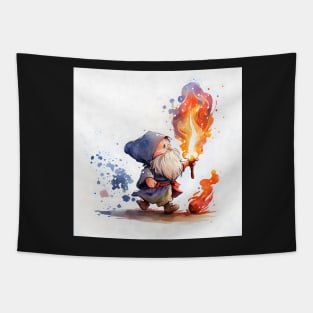 Cute Watercolor Wizard Tapestry