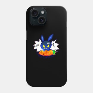 Cute Jack O Lantern Bunny Halloween Trick Or Treat Graphic Illustration Novelty Phone Case