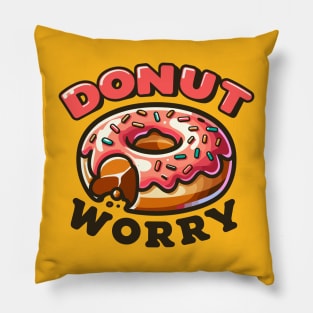 Donut Worry: Bite-Sized Delight Pillow