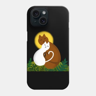 Cat love couple Phone Case