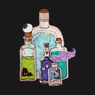 Apothecary Bottles with Potion Ingredients T-Shirt