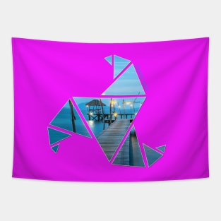 Summer 2021 Geometric Sunset Party Tapestry