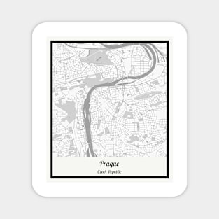 Map of Prague - Czech Republic Magnet