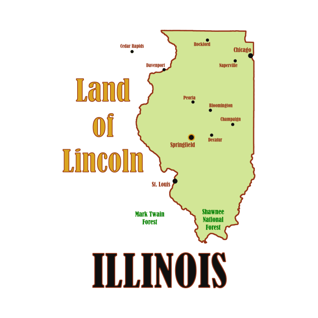 Illinois State Map by Pr0metheus