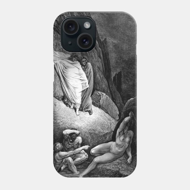 High Resolution Gustave Doré Illustration The Shade of Thaïs Phone Case by tiokvadrat