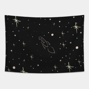 Rocket to Stars Tapestry